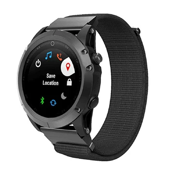 

Fenix 5 Soft Nylon Loop Fastener 22mm Quick Fit Watch Band Strap for Garmin Fenix 5/Fenix 5 Plus/Quatix 5/Forerunner 935 945