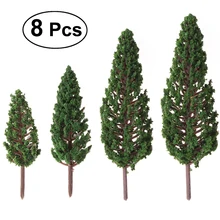 BESTOYARD 8 шт. модельный парк с деревьями улица диорама расположение пейзажей миниатюрный пейзаж