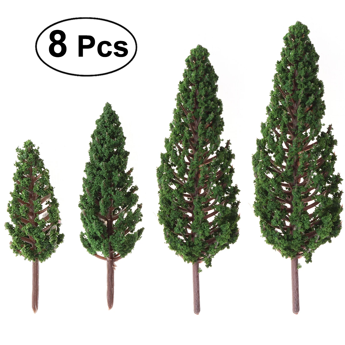 

BESTOYARD 8pcs Model Trees Park Street Diorama Scenery Layout Miniature Landscape Scenery
