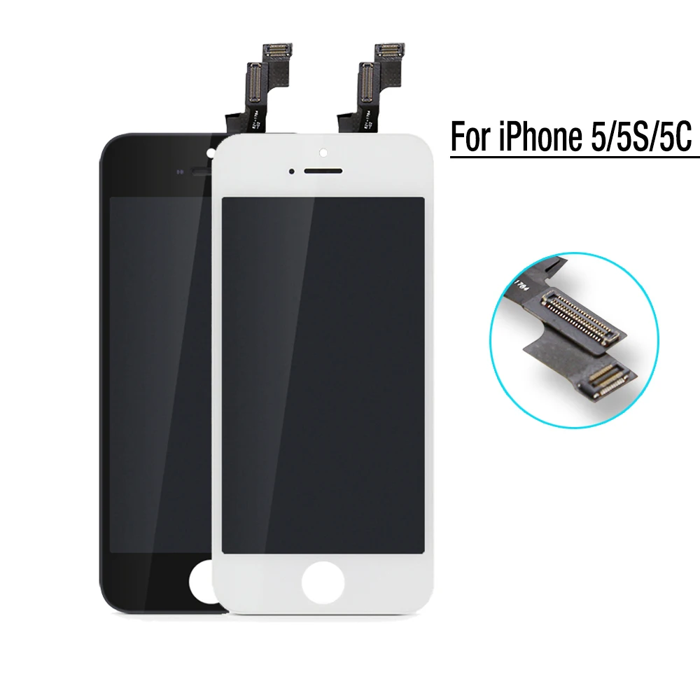 

Top AAA Quality LCD For iPhone 5 iPhone 5C iPhone 5S LCD Display replacment Screen with touch Digitizer Assembly Free shipping