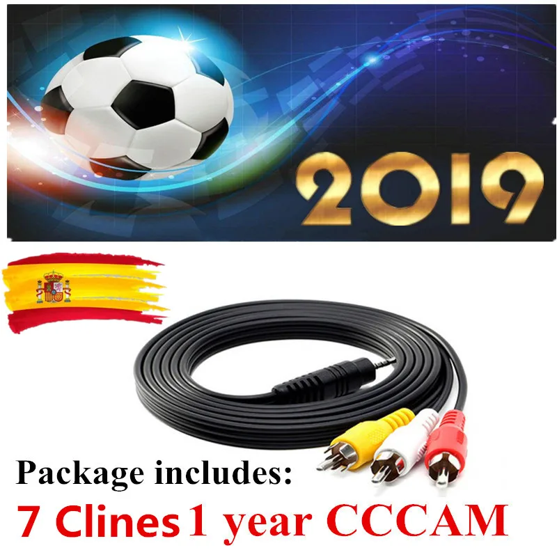 

Germany Spain Receptor Cccams lines for 1 year spain used for freesat DVB-S2 CCcam satellite receiver europe channels 7 lines v8