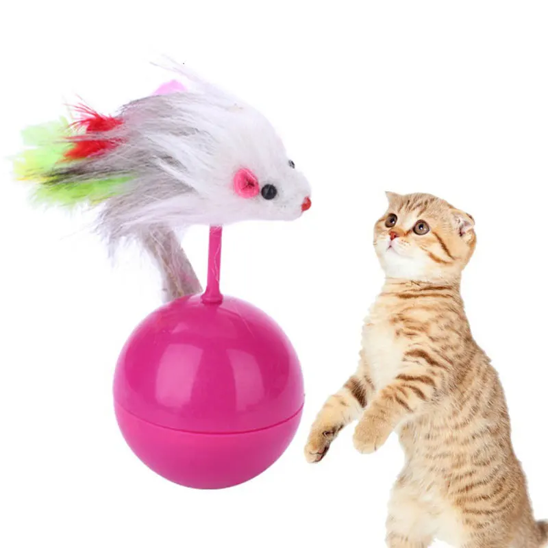 Мышь игрушка для котенка милый мех пластиковый котенок игра длинные перья кошка игрушечные домашние питомцы игрушка для котов Каттен спелгоед Прямая поставка