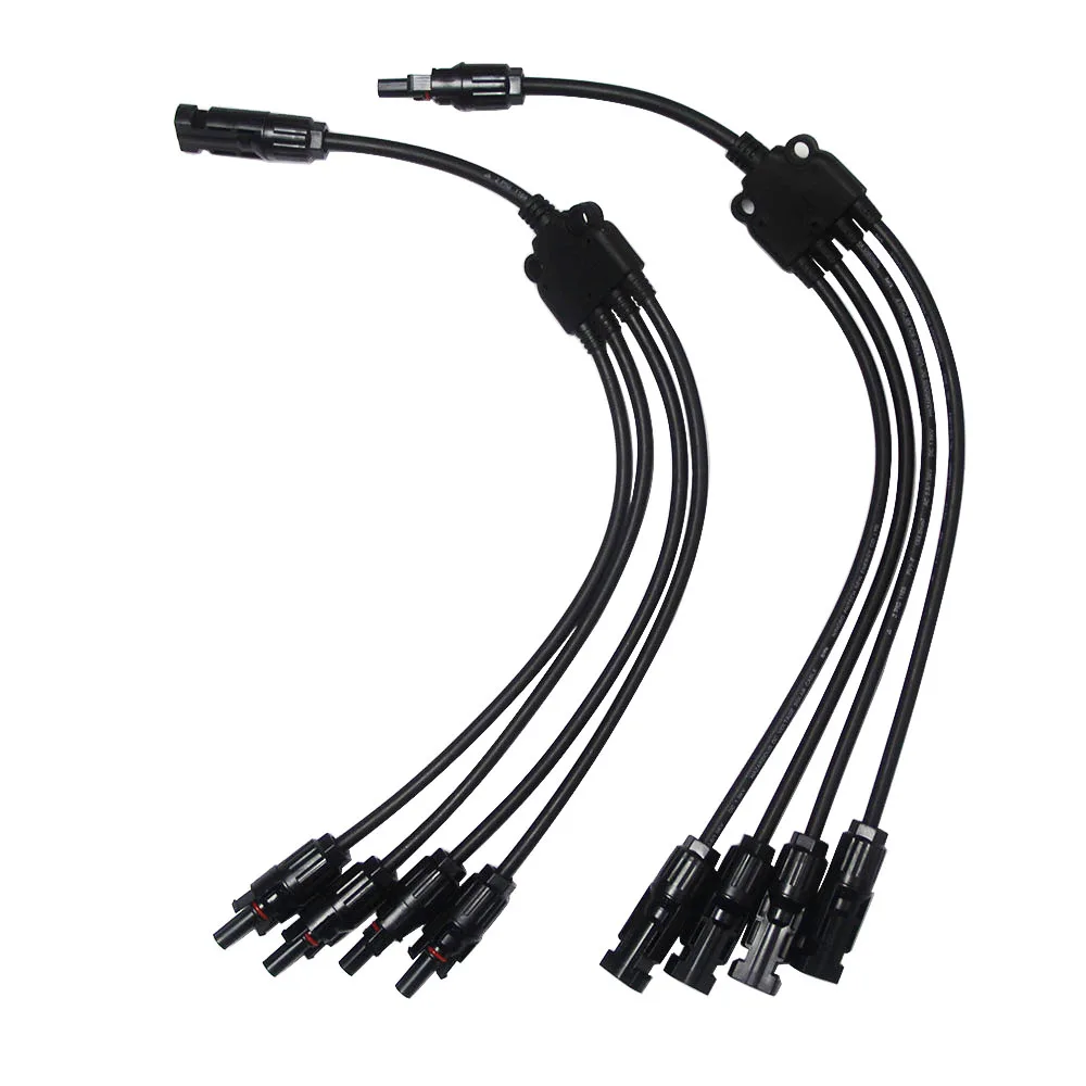 

MAYLAR@ 1 pair PPO Material IP67 With TUV,1 To 4 Y Branch MC4 PV Connector