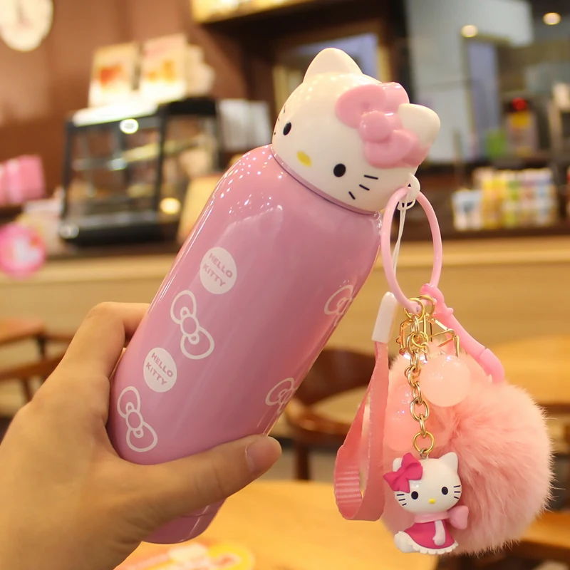 

New 200ml Kawaii Cute Hello Kitty Cartoon Stainless Steel Thermal Bottle Insulation Cup Birthday /Christmas Gift Kids Rewarding