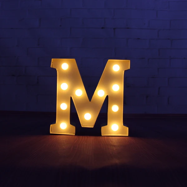 9 beige metal letters light led alphabet marquee sign light up