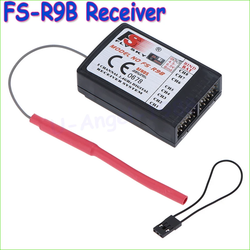 1 шт. оригинальный FlySky FS R9B высокоточный приемник 2 4 ГГц 8 каналов для передатчика
