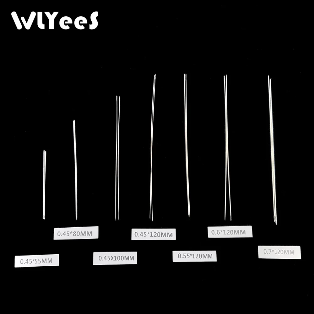 WLYeeS 30 шт. инструмент из нержавеющей стали игла для бисероплетения шнура резьбы