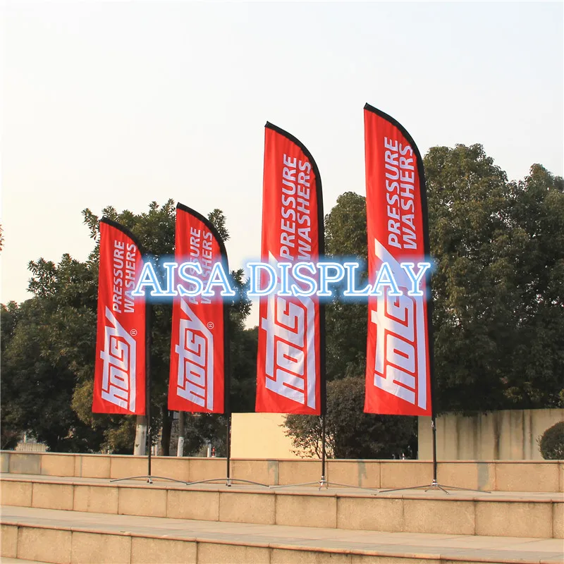 

free shipping for 4.5m beach flagpole fabric national flying banner country flag pole and custom flag