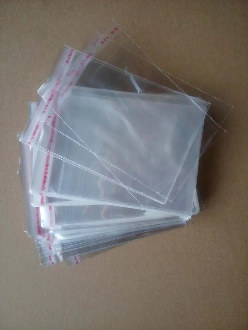 50x Clear Self Adhesive Seal Plastic Bags for Jewelry Packaging Pouches 10x4cm 