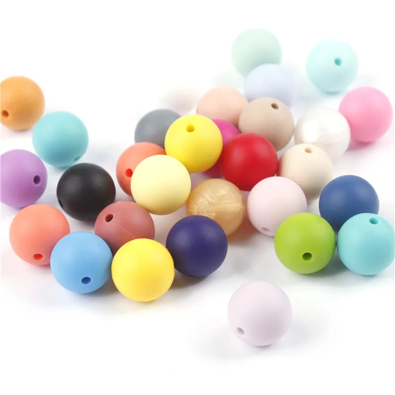 50 шт. силиконовые бусины для прорезывания зубов 15 мм|beads 15mm|teething beadssilicone teething beads 15mm