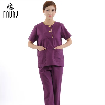 

Doctor Nurse Women Pet Hospital Dental Clinic Medicos Uniform Surgical Gown Medical Scrub Set Beauty Salon Lab Workwear Overalls