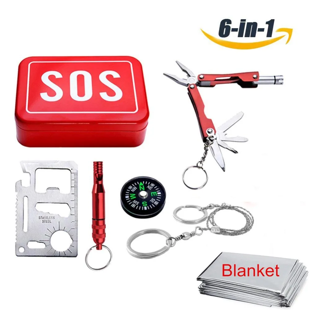 Outdoor Camping Tools Survival Equipment Emergency survival kit box