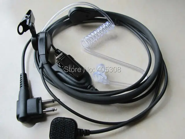 2pin микрофон горловой вибрации палец PTT Динамик Наушники для Motorola двухстороннее радио Walkie Talkie