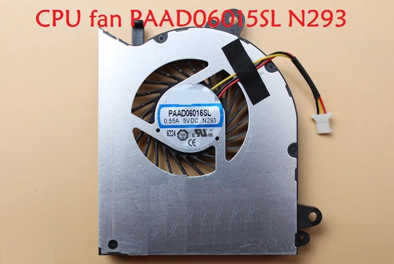 

Laptop CPU Cooling Fan for MSI GS60 2PC 2QD 6QE 6QC PAAD06015SL N293 N294 N184 E322600010CA N234 E320404680A02