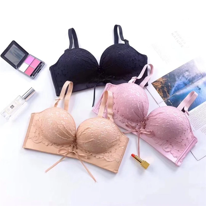 

Womens Strapless Bras Bralette Bralette Push Up Bra Ligerie Sexy Lace Convertible Straps Bra Seamless Black Pink Skin Bra Cups