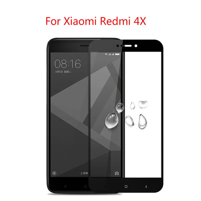 Защитное стекло для Xiaomi Redmi 4X пленка из углеродного волокна с мягкими изогнутыми