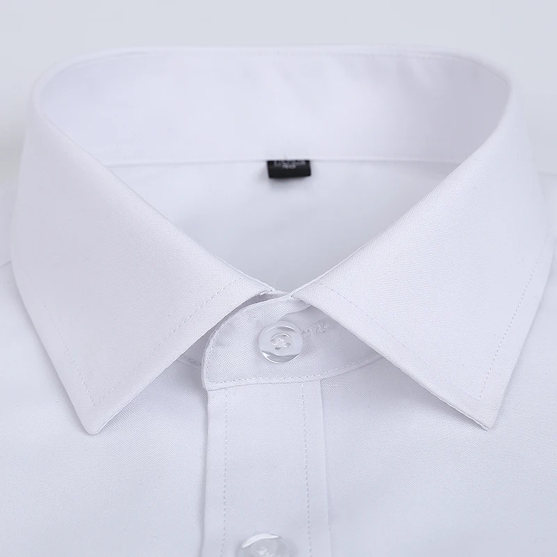 men dress shirt long sleeve Business Classical offices men s shirts casual slim fit plus size 5