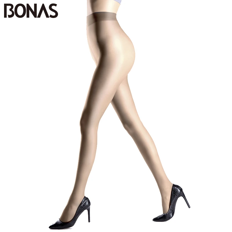 BONAS 3 шт/партия 15D Черные колготки женские летние устойчивые тонкие из цельной