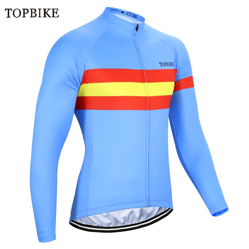 TOPBIKE Майо cyclisme hommes manches longues Осень Весна майки для велоспорта мужские дорожный велосипед Джерси Ropa Ciclismo горный велосипед