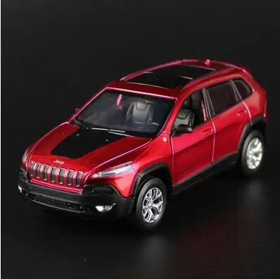 Jeep Cherokee 1 32 car model alloy diecast boy gift toy SUV Grand Cherokee pull back