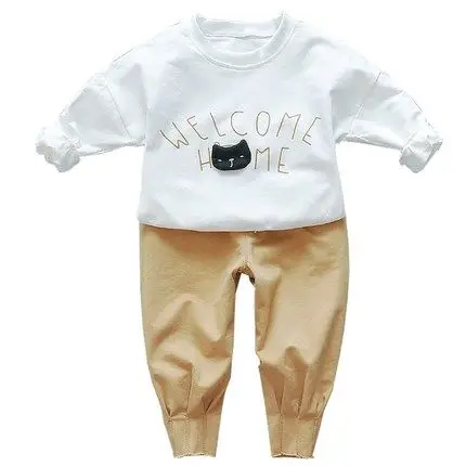 

2018 Spring Autumn Baby Boys Clothes Full Sleeve T-shirt Pants 2pcs Cotton Suits Children Clothing Sets Kids Toddler Tracksuits