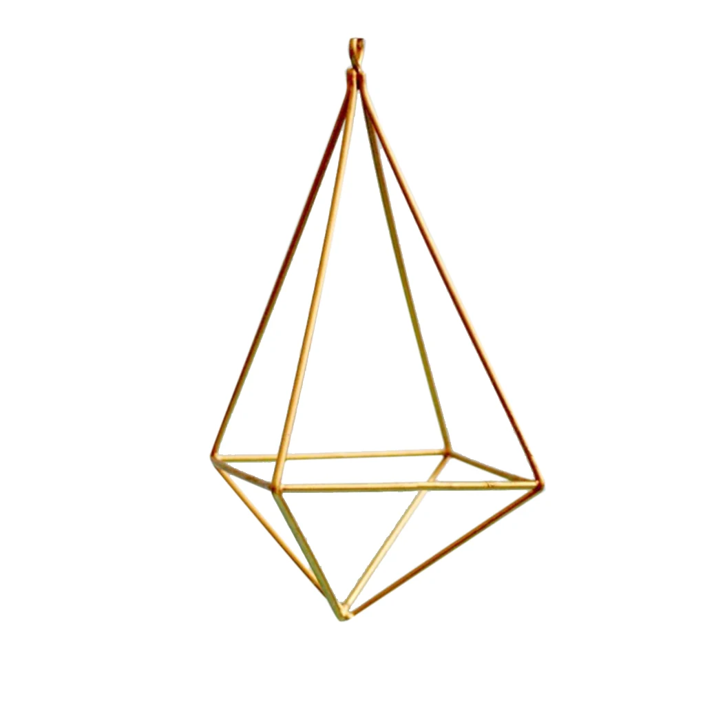 Air Plants Holder Hanging Geometric Shaped Flowers Rack for Wedding Party Wall Art Decor