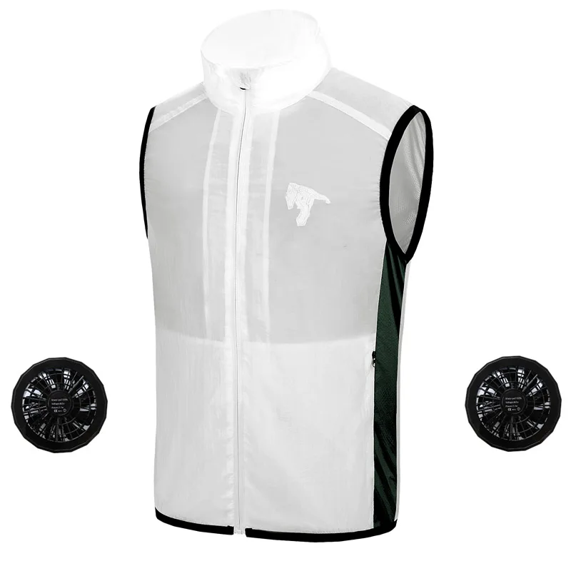 Aufdiazy Air Conditioning Jacket USB Cooling Fan Vest For High Temperature Outdoor Working Fishing Summer Smart Clothes IM062  (2)