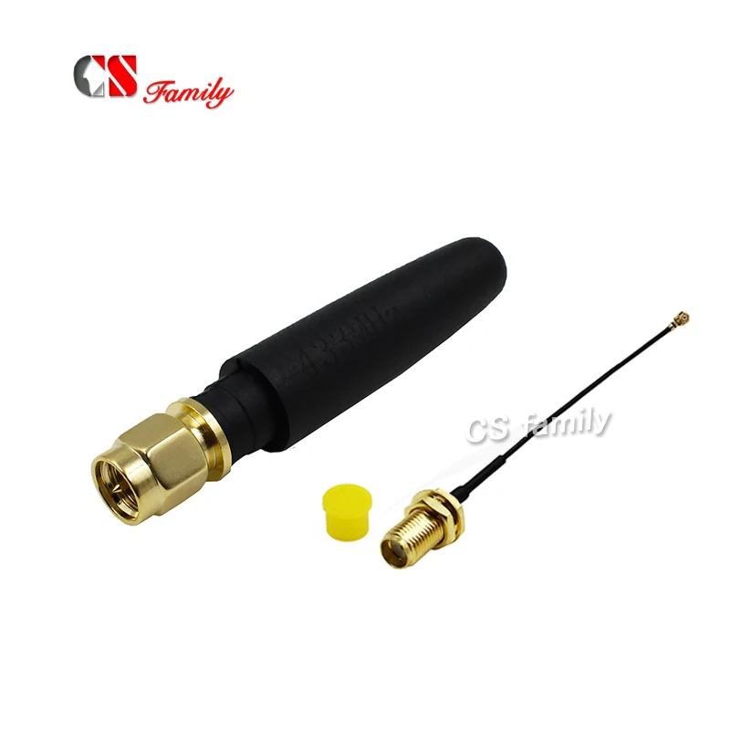 

straight rubber shorter 433 MHz Antennas pigtail with 1pc ipex to sma cable 100mm