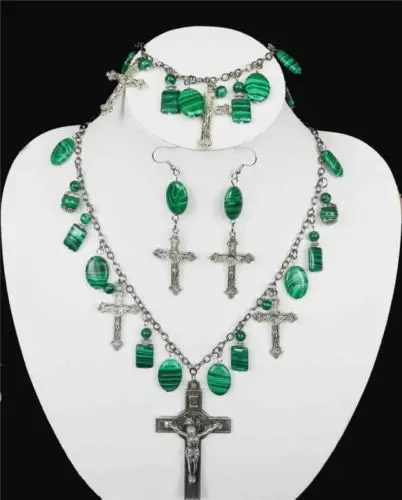 

>>>>> New Tibet Silver Malachite Necklace characters #0020