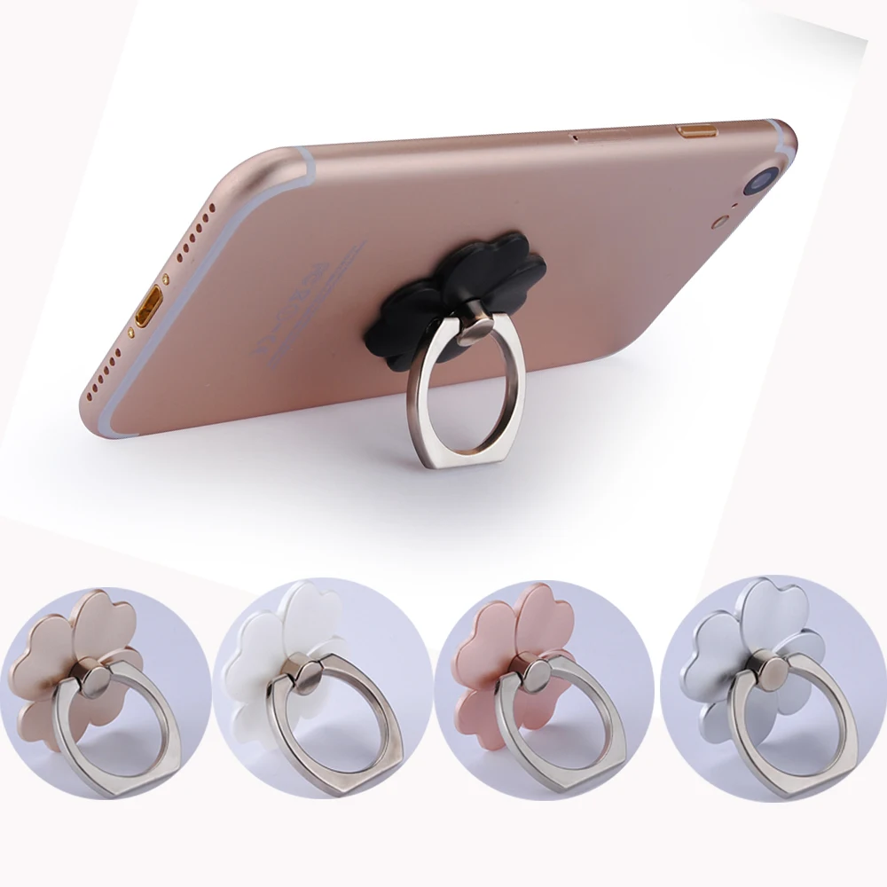 2pcs Phone Holder finger ring cell phone holder matel+abs 4 colors for