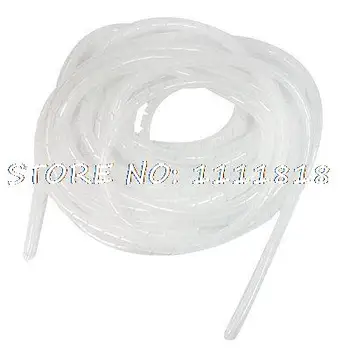 

Electrical Wire Cable Protection 8mm Dia Tube Spiral Wrap Hose 10M White