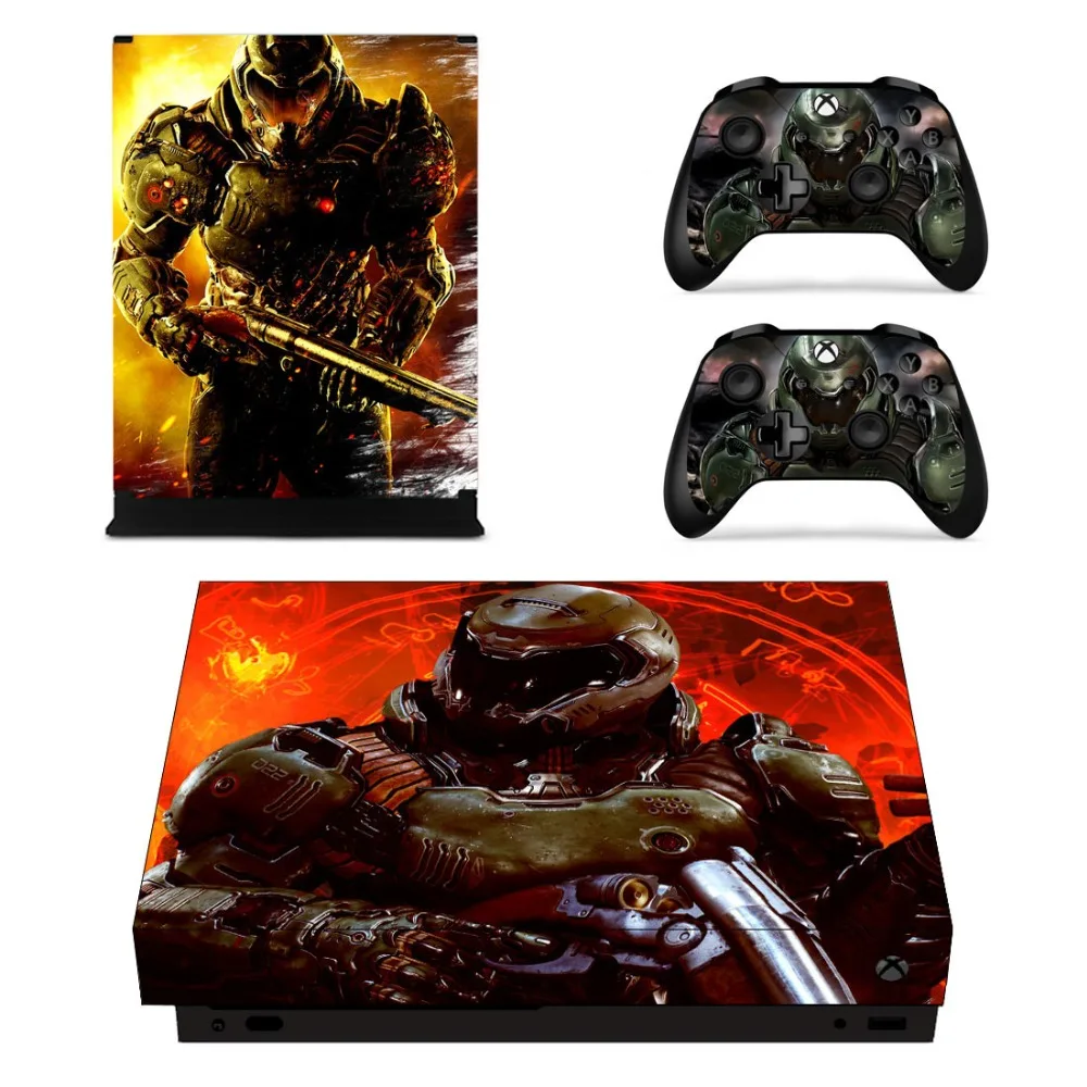 

Doom Skin Sticker Decal For Xbox One X Console and Controller Skin Stickers for Xbox One X Skin Vinyl