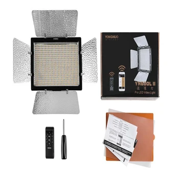 

Yongnuo YN600 II YN600L II 5500K LED Video Light + Falcon Eyes AC Adapter Set Support Remote Control by Phone App for Interview