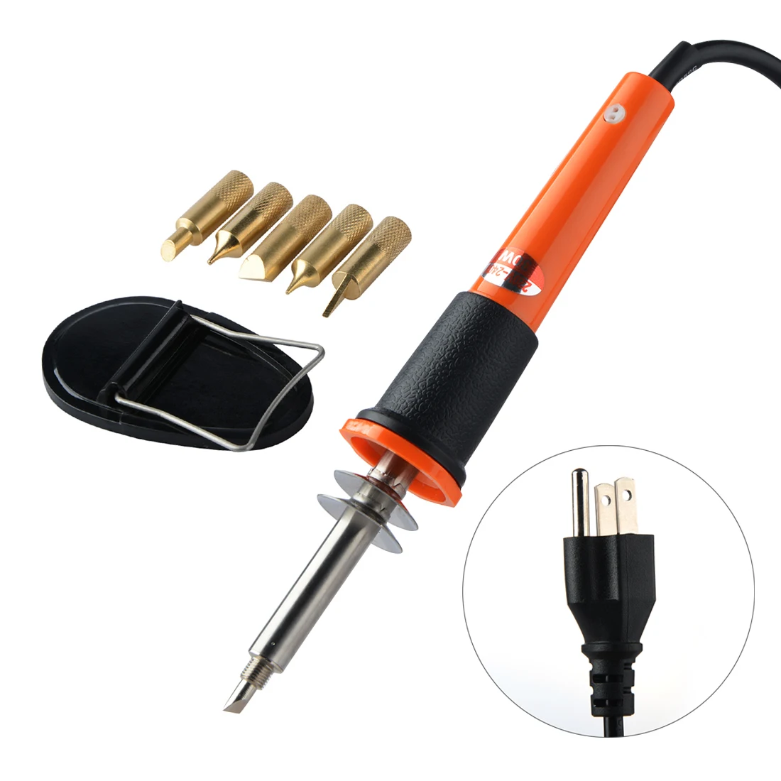 30W 220V Pyrography Tool 5 Soldering iron Tips Wood Burning Pen