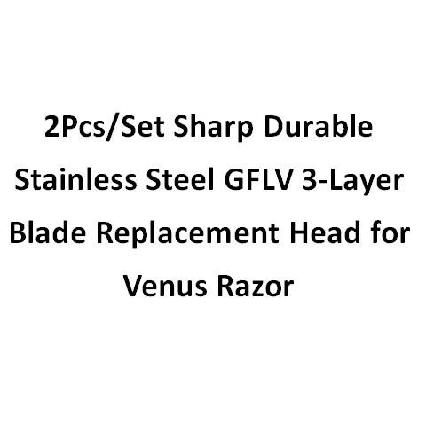 spesifikasi 2 Pcs set Tajam dan Tahan Lama Stainless Steel Gflv 3 Layer Blade Wanita Alat Cukur Penggantian Kepala untuk Venus Pisau Cukur Beli 2 Pcs set Tajam dan Tahan Lama Stainless Steel Gflv 3 Layer Blade Wanita Alat Cukur Penggantian Kepala untuk Venus Pisau Cukur
