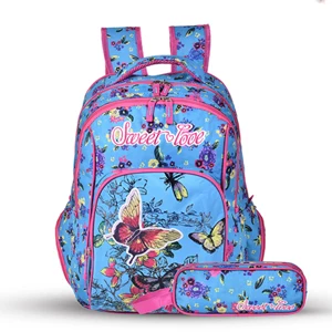 Рюкзак wenjie brother, рюкзак с цветочным орнаментом, женские книжные сумки, средние школьные сумки для девочек-подростков - Цвет: 2