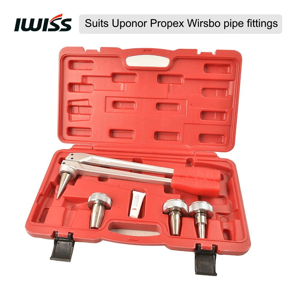 IWISS 1/2" 3/4" 1" F1960 PEX Pipe Expander Tool Kit meet ASTM 1960
