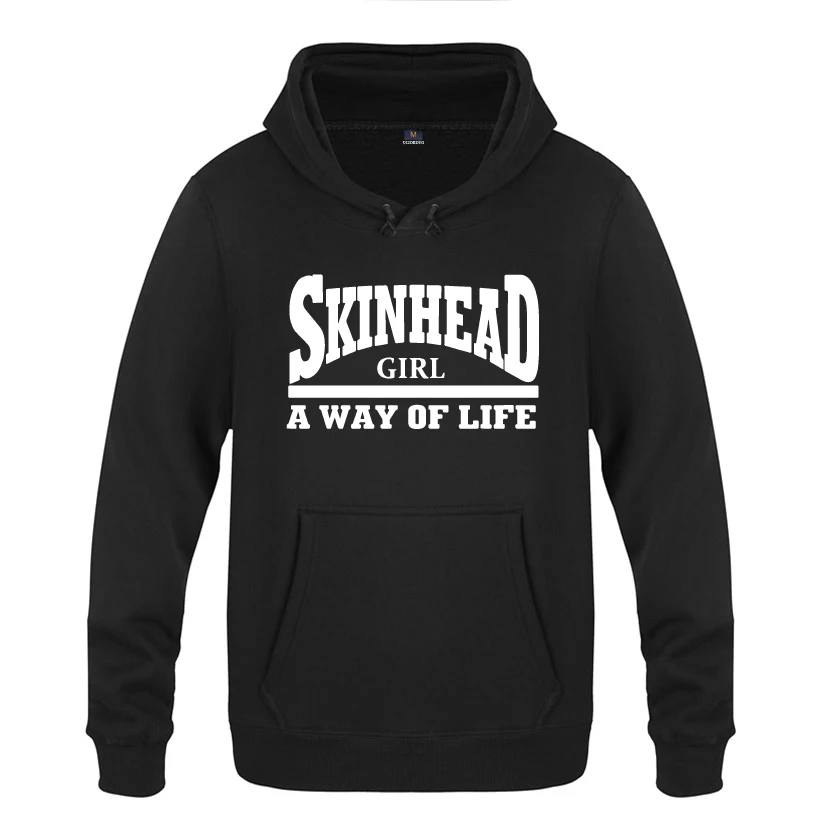 Мужские толстовки с капюшоном A Way Of Life - Skinhead Girl Мужской пуловер флисовые 2018 |