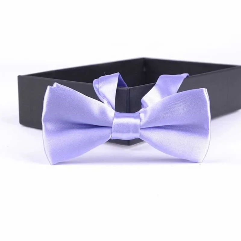 Kid light purple 35 цветов, однотонные модные галстуки-бабочки для жениха, мужчин, детей, торжественные цветные галстуки-бабочки для мужчин, свадебные галстуки-бабочки - Цвет: Kid light purple