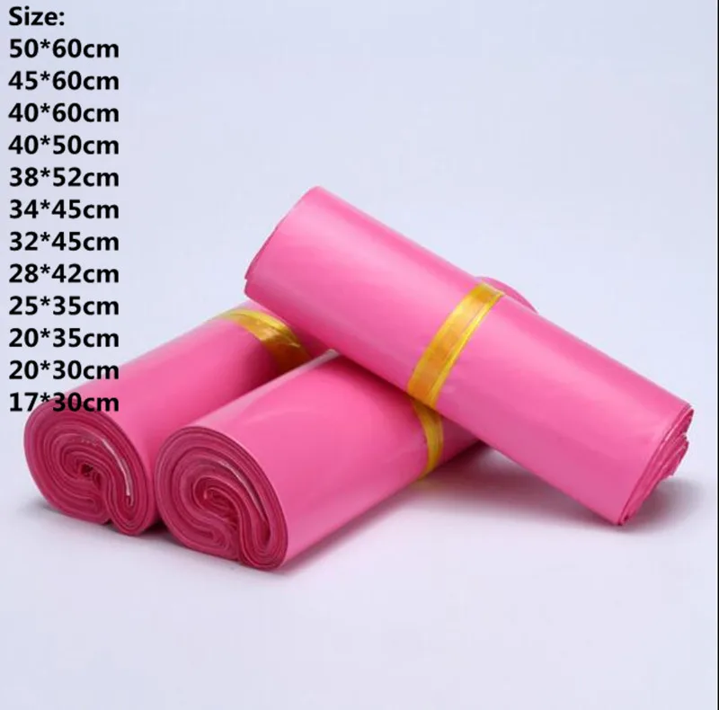 Pink Poly Mailer Plastic Mailing Self sealing Bag large Envelope