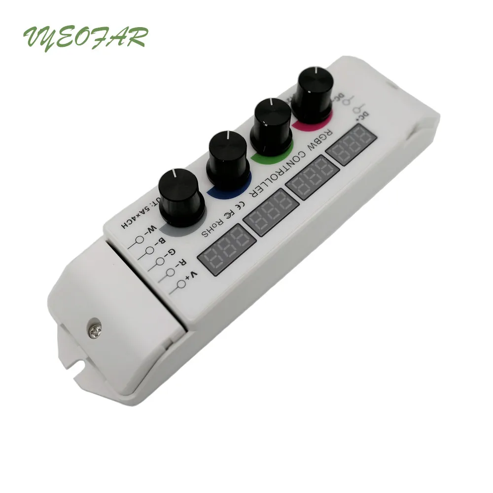 Новый светодиодный RGB/RGBW светодиодные ленты контроллер 5A * 4CH 20A Выход мульти