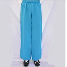 17 цветов индивидуальные унисекс Wudang льняные боевые искусства Тай Чи Брюки taiji кунг-фу шаровары брюки зеленый/синий/оранжевый/черный