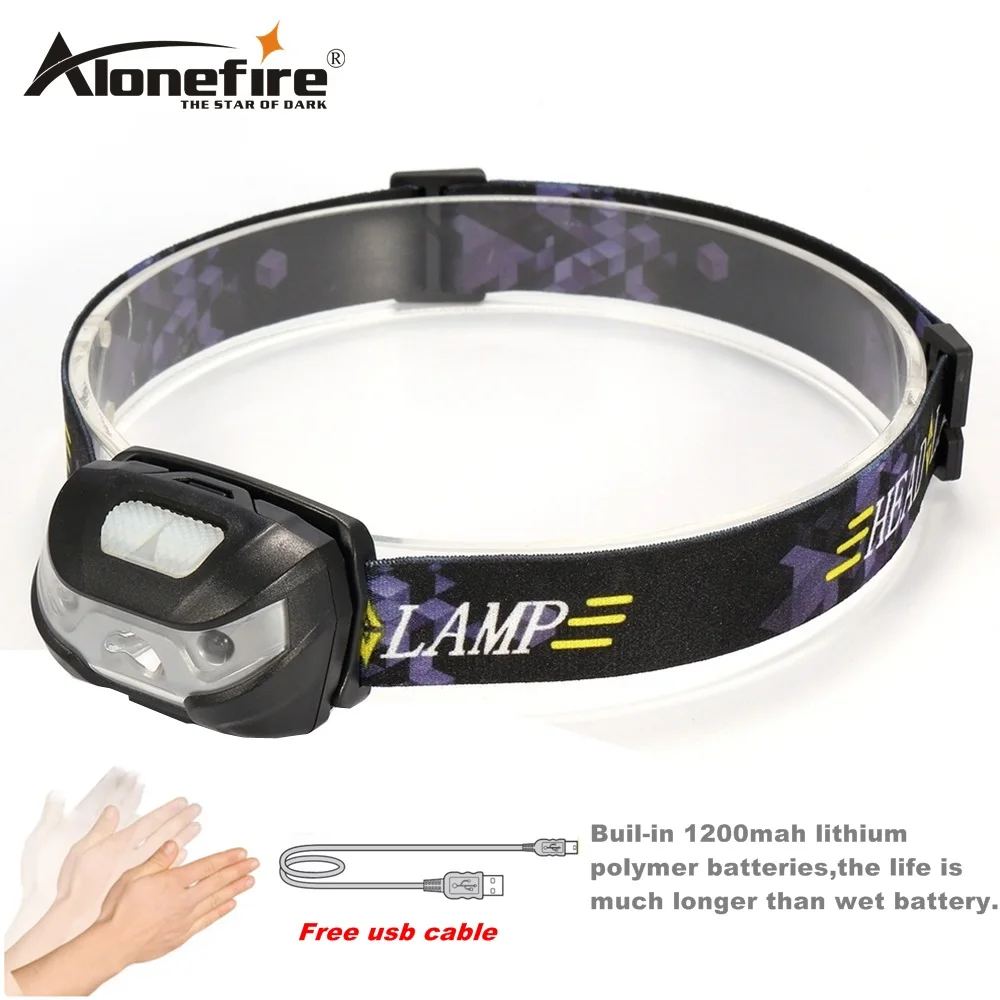 

AloneFire HP31 3000LM Mini Rechargeable LED HeadLamp Body Motion Sensor LED Bicycle Head Light Lamp Outdoor Camping Flashlight