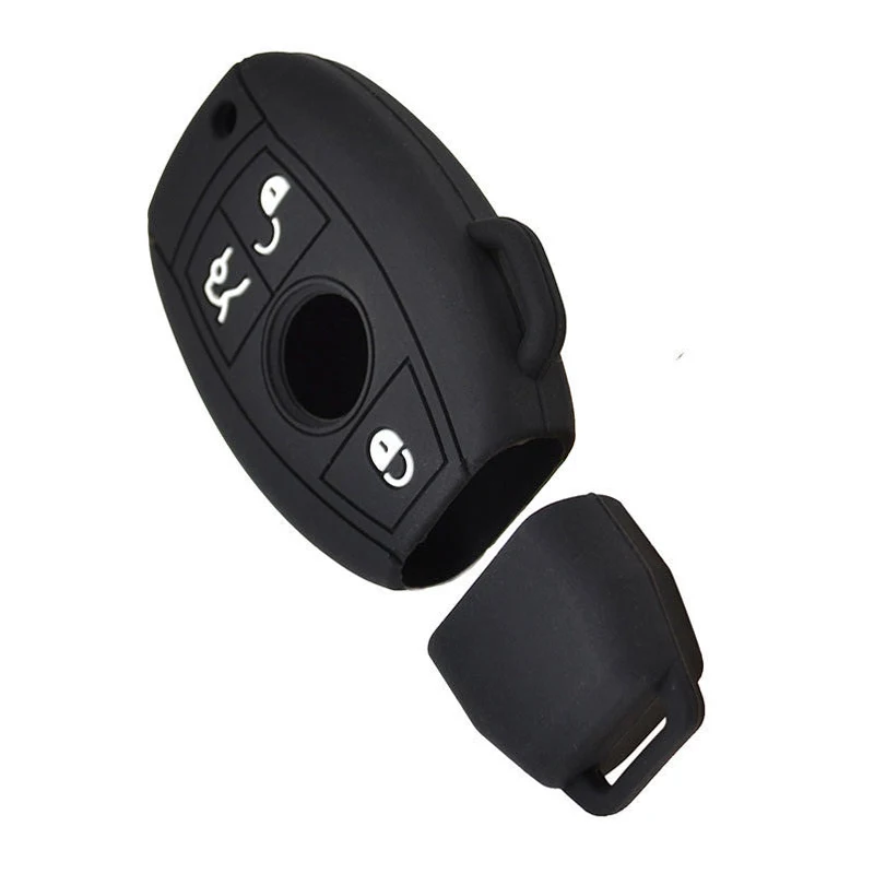 MAYITR 3 Button Durable Silicone Remote Key Case Cover For Mercedes Benz W203 W211 CLK C180 E200 AMG C E S Class