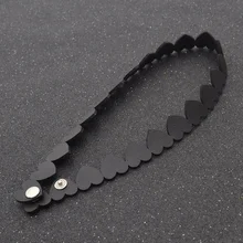 Мода Панк Черный Сердце Любовь Искусственной Кожи Женщины Воротник Choker Ожерелье Готический Ювелирные Изделия