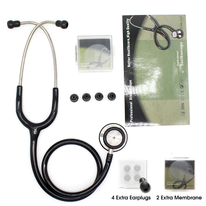 Dual Head Cardiology Stethoscope Doctor Medical Stethoscope Medical Professional Estetoscopio Doctor Professional Medical Device