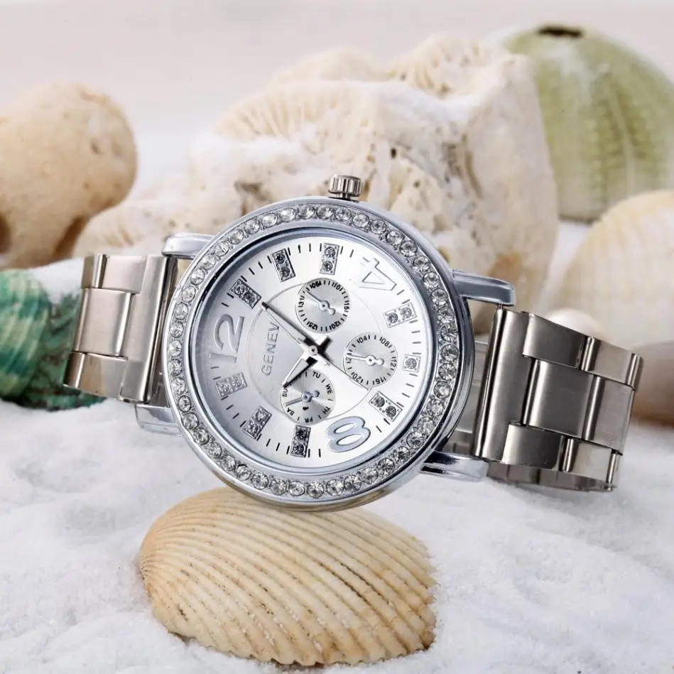 Fashion Ladies Gold Watches Women Clock Female Stainless Steel Band Sport Quartz Hour Wrist Analog Watch relogio feminino A0 Fashion Ladies Gold Watches Women Clock Female Stainless Steel Band Sport Quartz Hour Wrist Analog Watch relogio feminino A0