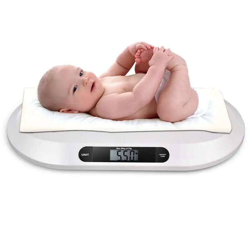 

Smoothing Multi-Function Pet Scale Electronic Digital Baby Infant Pet Bathroom Weighing Scale (White)