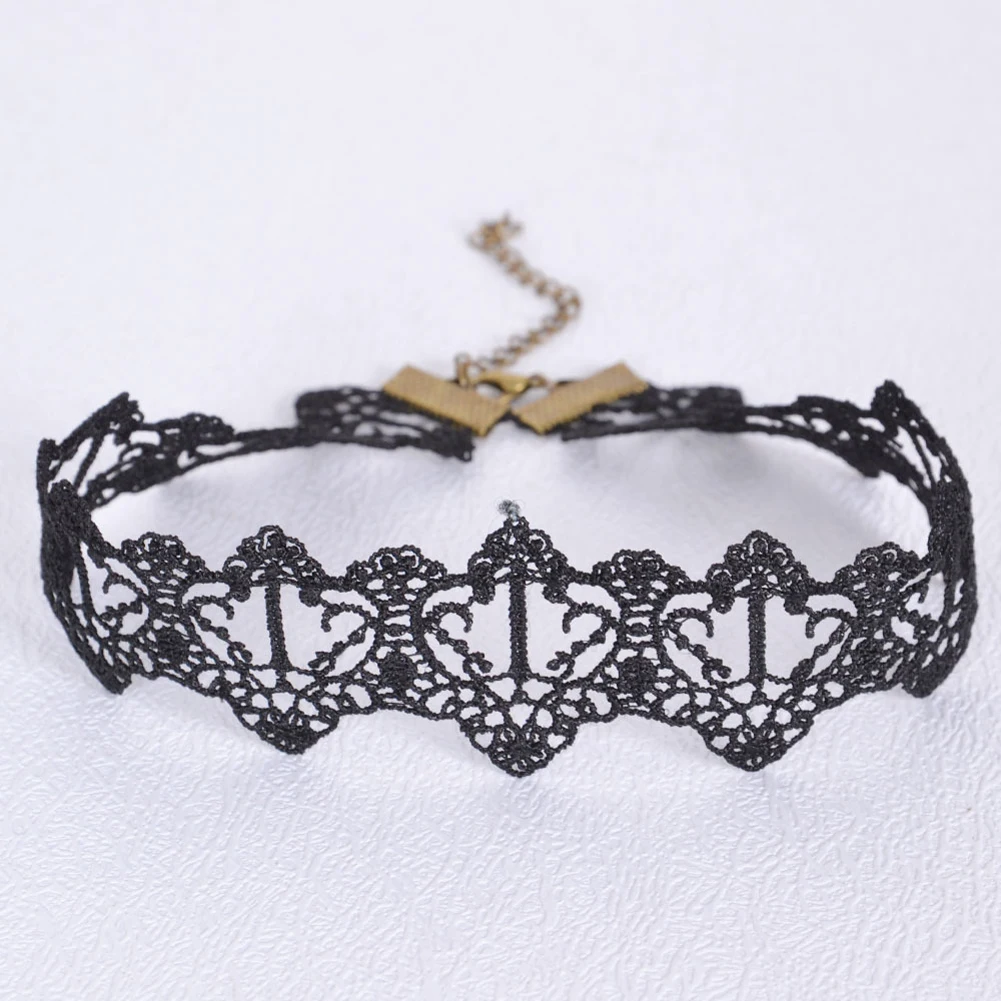 Fashion Elegant Black Lace Choker For Women Coctail Evening Dress Necklaces & Pendants