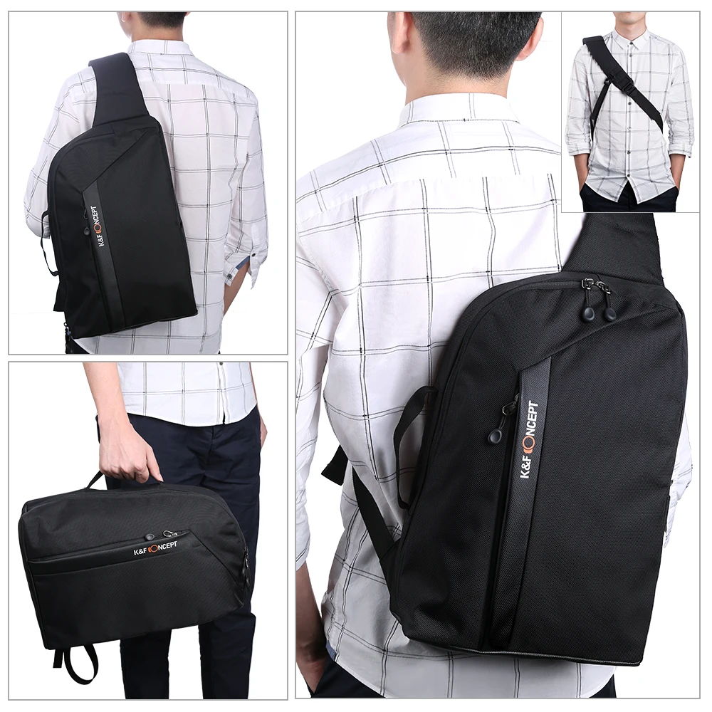 

K&F CONCEPT Camera Sling Backpack for DSLR Mirrorless Cameras Lens Accessories and 13.3'' Laptop with Removable Inner Bag